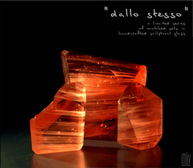 Artist R H Jannini Iv. 'Dallo Stesso' Artwork Image, Created in 2003, Original Glass Cast. #art #artist