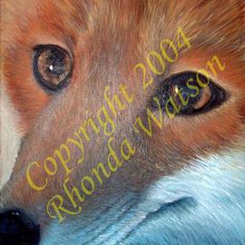 Rhonda Watson: 'Sly Fox', 2004 Acrylic Painting, Animals. Artist Description: This cunning and beautiful fox is painted on stretched canvas and is unframed.You will be amazed by the realism of the eyes and fur! This is a fabulous painting!...