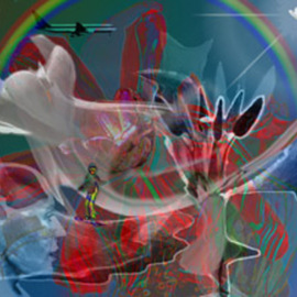 Richard Montemurro: 'TRANSFIGURATION', 2002 Other Photography, Visionary. Artist Description: This photograph is composed of a number of photographs as well as some computer art, created in various programs and  combined into the image seen here.  It is still undergoing other transformations and will probably continue to do so. ...