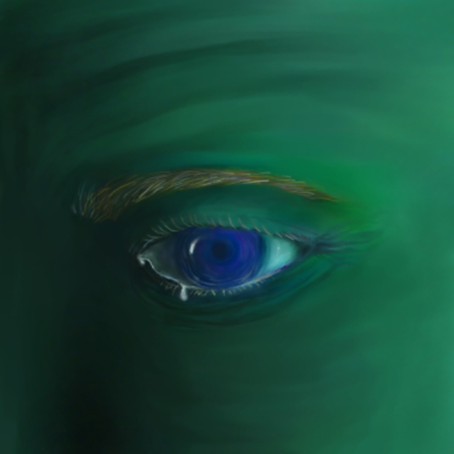 Artist Rick Chinelli. 'Blue Eye Variation' Artwork Image, Created in 2001, Original Photography Black and White. #art #artist
