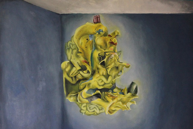 Robbie Okeeffe  'Brain', created in 2012, Original Painting Oil.