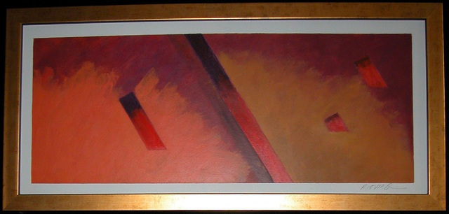 Robert Davis  'Unaware', created in 1979, Original Painting Acrylic.