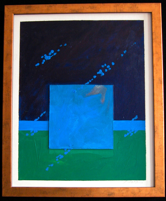 Robert Davis  'Recollection', created in 1979, Original Painting Acrylic.