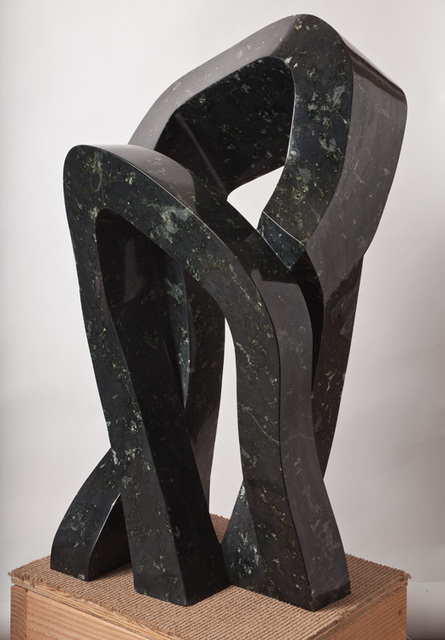 Robin Antar  'Embrace', created in 2012, Original Sculpture Limestone.