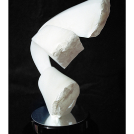 Robin Antar: 'energy of life', 2002 Stone Sculpture, Abstract. Artist Description: alabaster, includes a custom built pedestal, with rotating base...