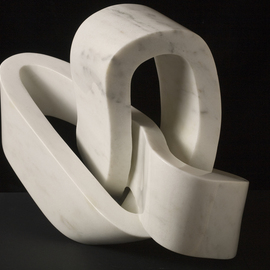 Robin Antar: 'l heart knot', 2010 Marble Sculpture, Abstract. Artist Description: forms, ribbons, movement, marble, ...