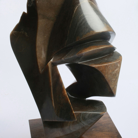 Robin Antar: 'moving on', 2009 Stone Sculpture, Abstract. Artist Description: stone, abstract, movement, moving, energy, life...