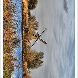 Rob Kuijper: 'Mill in Warmond Holland', 2009 Other Photography, Landscape. Artist Description: HDR interpretation...