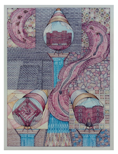 Robert Robbins  'Fortune Of Castles', created in 1992, Original Illustration.
