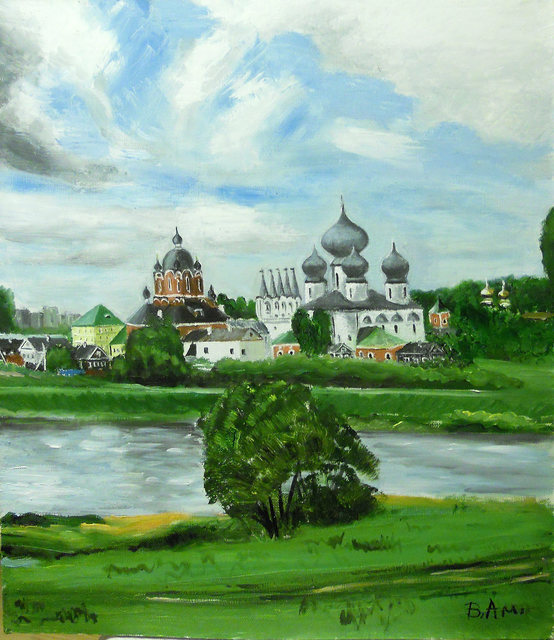 Vadim Amelichev  'Tikhvin', created in 2016, Original Painting Oil.