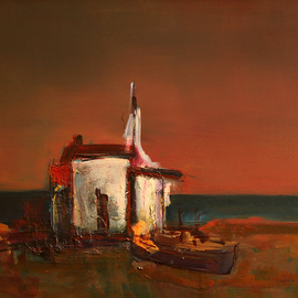 Rossen Stanoev: 'Coast', 1984 Oil Painting, Beach. Artist Description:       Rossen Stanoev, fine art, art, RSArt Gallery OnLine, collection Rossen Stanoev, Bulgarian painter,                ...