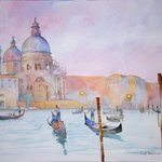 Glide at Sunset on the Grand Canal By Roderick Brown