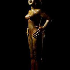 Mavis Mcclure: 'Amelia', 2000 Bronze Sculpture, Figurative. 