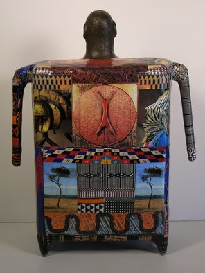 Ron Allen: 'Africa  back view', 2009 Mixed Media Sculpture, Abstract Figurative. 