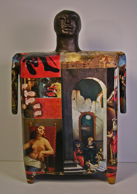 Ron Allen  'Art Warrior', created in 2008, Original Sculpture Ceramic.