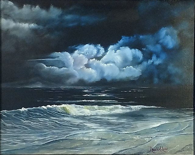 Ronald Lunn  'Calm Before The Storm', created in 2018, Original Watercolor.