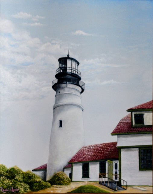 Ronald Lunn  'Portland Head Lighthouse', created in 2018, Original Watercolor.