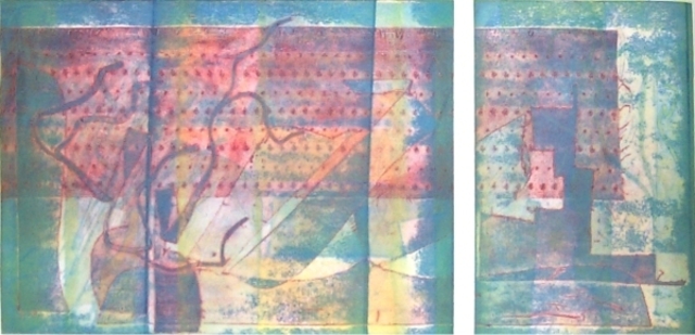 Rosalyn M. Gaier  'Tincture Of Madder', created in 2003, Original Printmaking Etching.