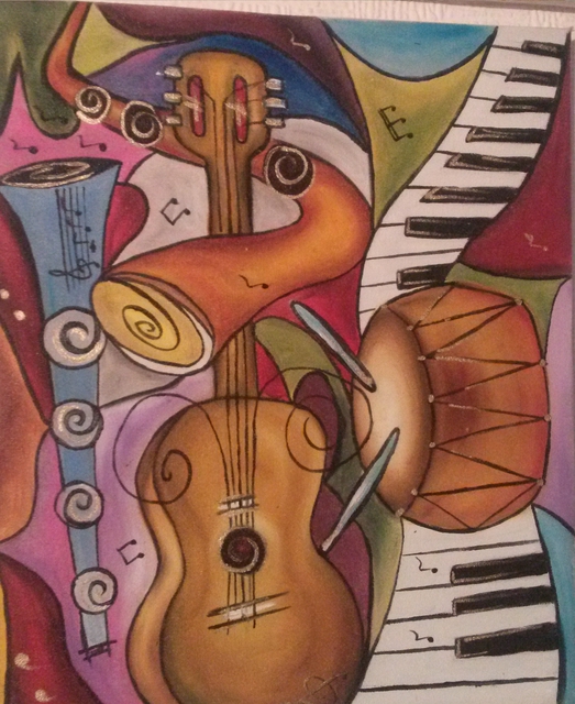 Rosica Simeonova  'Piano', created in 2012, Original Painting Oil.