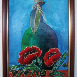 Rosica Simeonova: 'poppy', 2012 Oil Painting, Floral. Artist Description:      oil painting     ...
