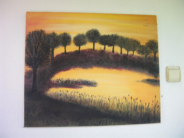 Artist Rosica Simeonova. 'Sunset' Artwork Image, Created in 2012, Original Painting Oil. #art #artist