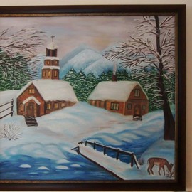 Rosica Simeonova: 'winter', 2012 Oil Painting, Floral. Artist Description:            oil painting           ...