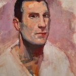 Portrait of Italian Soccer Player By Jerry Ross
