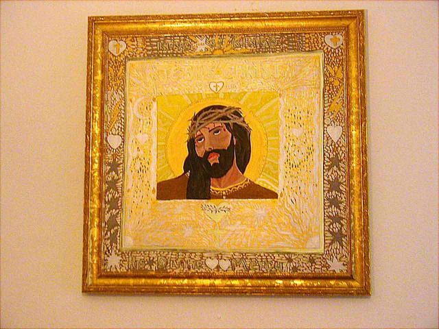 Artist Cathy Dobson. 'His Divine Mercy' Artwork Image, Created in 1995, Original Painting Oil. #art #artist