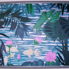 Lily Pond By Cathy Dobson