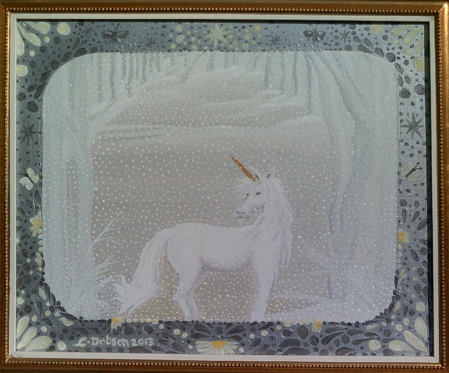 Cathy Dobson  'Magic Unicorn', created in 2013, Original Painting Oil.
