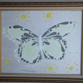 White Butterfly  By Cathy Dobson
