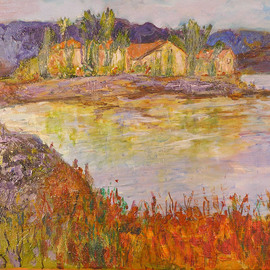 Roz Zinns: 'Almost Autumn', 2010 Acrylic Painting, Landscape. 