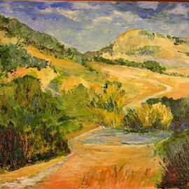 Roz Zinns: 'Borges Ranch 2', 2005 Acrylic Painting, Landscape. Artist Description: Wonderful California colors...