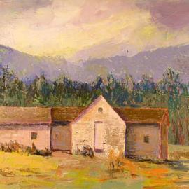 Roz Zinns: 'High Country Church', 2006 Acrylic Painting, Landscape. Artist Description: An old church in the mountains of Colorado.  Looks deserted, but still in use....