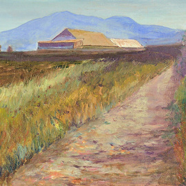 Roz Zinns: 'Near 680', 2010 Oil Painting, Landscape. Artist Description:  Near San Francisco Bay ...