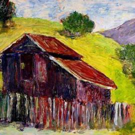 Roz Zinns: 'Old Barn', 2005 Acrylic Painting, Landscape. Artist Description: Another version of Barn at Borges Ranch...