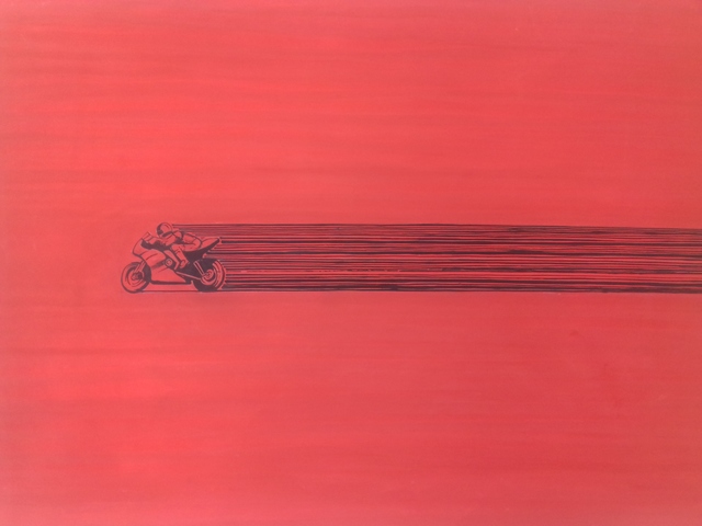 Robert Jessamine  'Acceleration', created in 2017, Original Painting Oil.