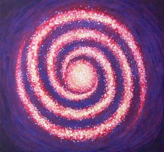 Robert Jessamine: 'galactica', 2021 Acrylic Painting, Abstract. Abstract image based on the shape of a spiral galaxy using a splatter painting technique...