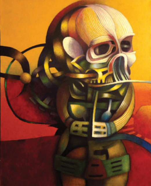 Ruben Miranda  'Astronaut 2012', created in 2010, Original Painting Acrylic.