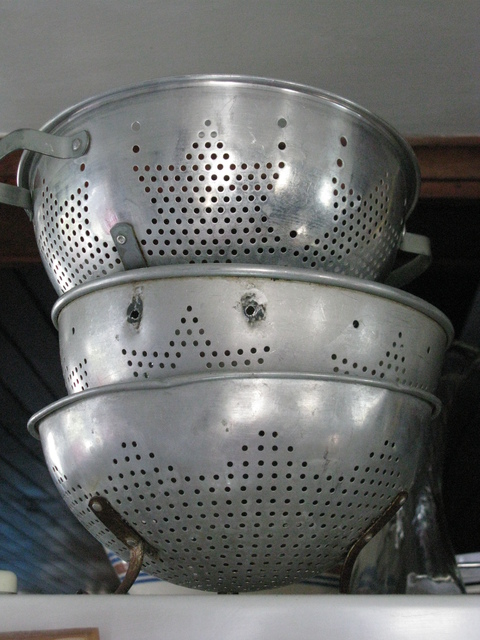 Ruth Zachary  'Colander Trio', created in 2012, Original Photography Black and White.