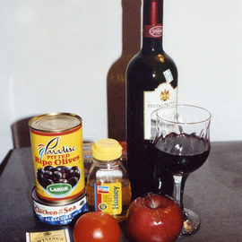 Ruth Zachary: 'Dinner For One', 2004 Color Photograph, Food. Artist Description:  Charming 