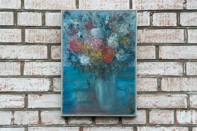 Anna Riazantceva  'Vase With Flowers', created in 2014, Original Painting Oil.