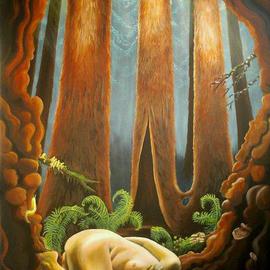 Sabrina Michaels: 'Gentle Giants', 2007 Oil Painting, nature. 