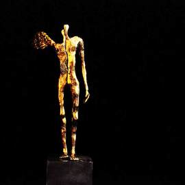 Safa Hosseini: 'Drop in timeless spaces', 2011 Bronze Sculpture, Figurative. Artist Description:   hanging, mental riddle, knockers  ...
