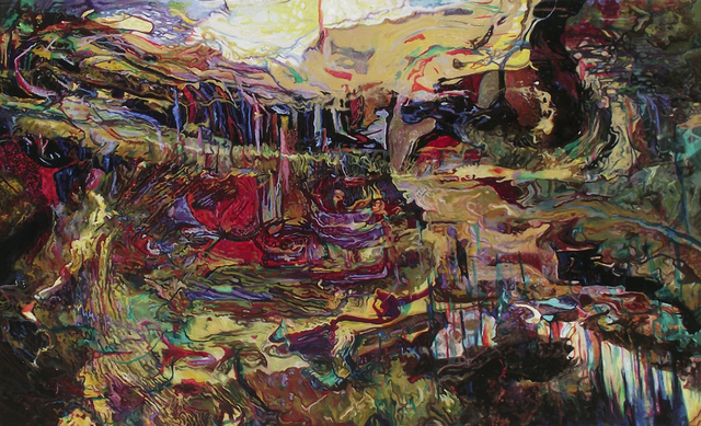Artist Dorina Pantea. 'Autumnal Plains' Artwork Image, Created in 2021, Original Painting Oil. #art #artist
