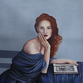 lady in blue By Dorina Pantea