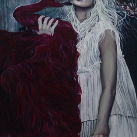 leda and the red swan By Dorina Pantea