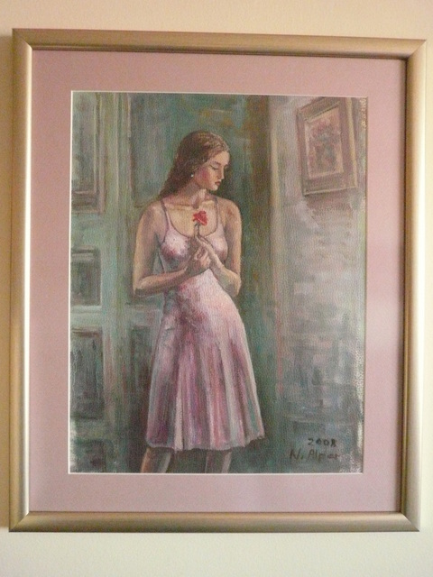 Nermin Alpar  'Girl', created in 2009, Original Painting Oil.