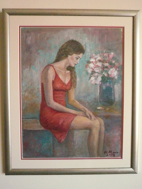Nermin Alpar  'Huzun', created in 2009, Original Painting Oil.