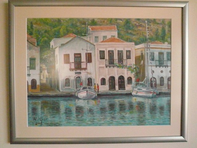 Nermin Alpar  'Yatchs', created in 2009, Original Painting Oil.